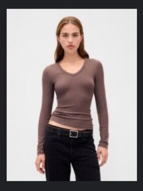 GAP Sheer Modern Rib T-Shirt